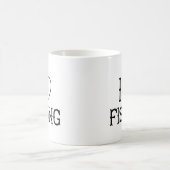 I Liebe Fischerei Kaffeetasse (Mittel)