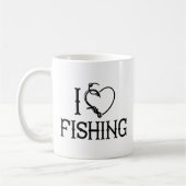 I Liebe Fischerei Kaffeetasse (Links)
