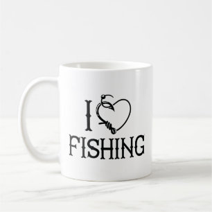 I Liebe Fischerei Kaffeetasse