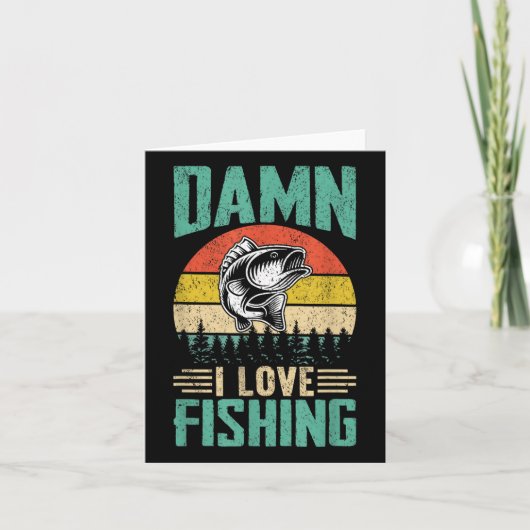 I Liebe Fischerei Karte (Vorderseite)