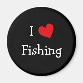 I Liebe Fischerei Magnet (Vorne)