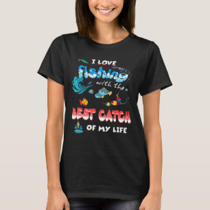 I Liebe Fischerei mit den besten Fisch-Paaren T-Shirt