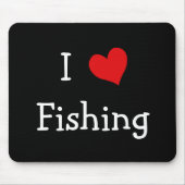 I Liebe Fischerei Mousepad (Vorne)