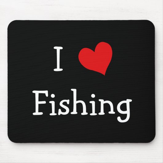 I Liebe Fischerei Mousepad (Vorne)