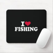 I Liebe Fischerei Mousepad (Mit Mouse)