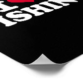 I Liebe Fischerei Poster (Ecke)