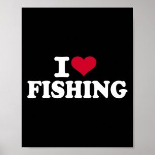 I Liebe Fischerei Poster