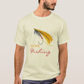 I Liebe Fischerei T-Shirt (Vorderseite)