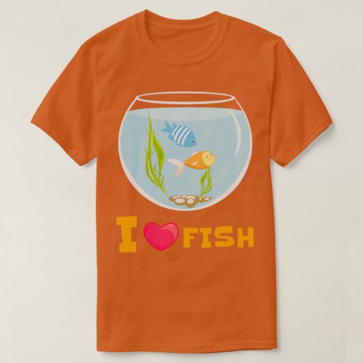 I Liebe Fish Classic TShirt (Design vorne)