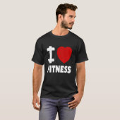 I Liebe Fitness Sport T-Shirt (Vorne ganz)