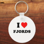 I Liebe Fjords Schlüsselanhänger (Vorderseite)