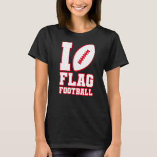I Liebe Flag Football Girls Jungs Kinder Männer T-Shirt