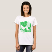 I Liebe Flag Team Green T-Shirt (Vorne ganz)