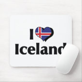 I Liebe - Flagge Islands Mousepad (Mit Mouse)