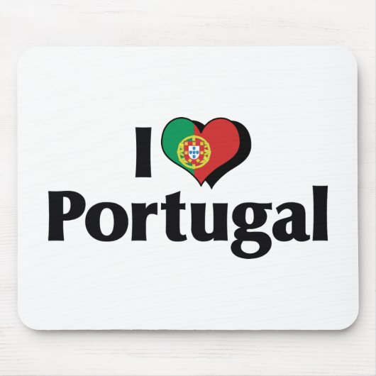 I Liebe - Flagge Portugals Mousepad (Vorne)