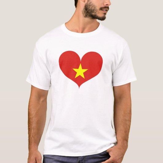 I Liebe Flags-Nam-Flagge T-Shirt (Vorderseite)