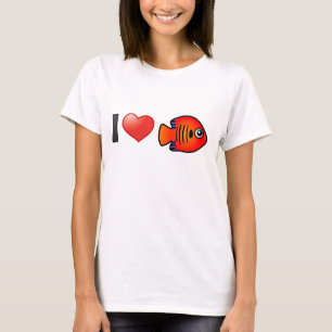 I Liebe Flame Angelfish T-Shirt