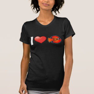 I Liebe Flame Angelfish T-Shirt