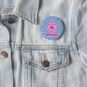I Liebe Flamingos Button (Beispiel)