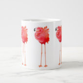 I Liebe Flamingos Jumbo Tasse (Vorderseite)
