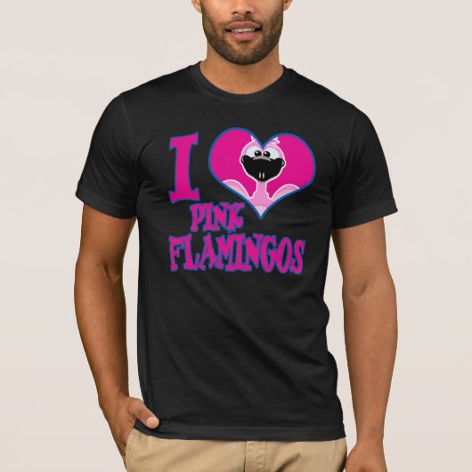 I Liebe Flamingos T-Shirt (Vorderseite)