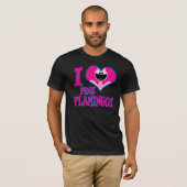 I Liebe Flamingos T-Shirt (Vorne ganz)