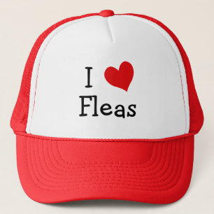 I Liebe Fleas Truckerkappe