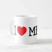 I Liebe-Fleisch Kaffeetasse (Vorderseite Links)