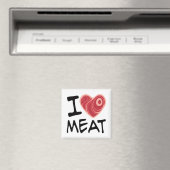 I Liebe Fleisch Magnet (In Situ (Geschirrspüler))