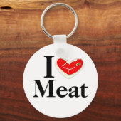 I Liebe Fleisch Schlüsselanhänger (Vorderseite)