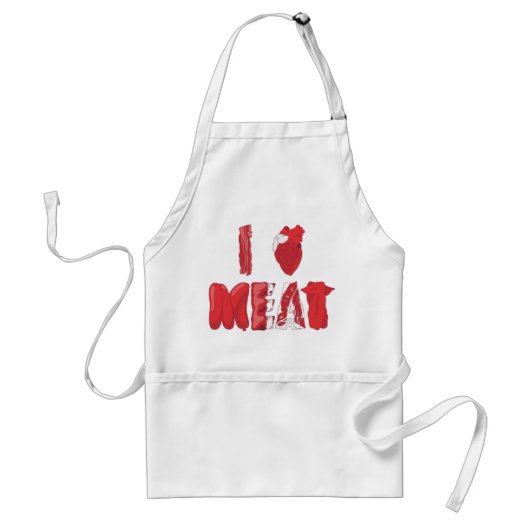 I Liebe-Fleisch-Schürze Schürze (Vorne)