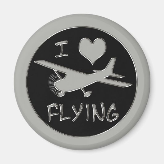 I Liebe Fliegen Magnet (Vorne)