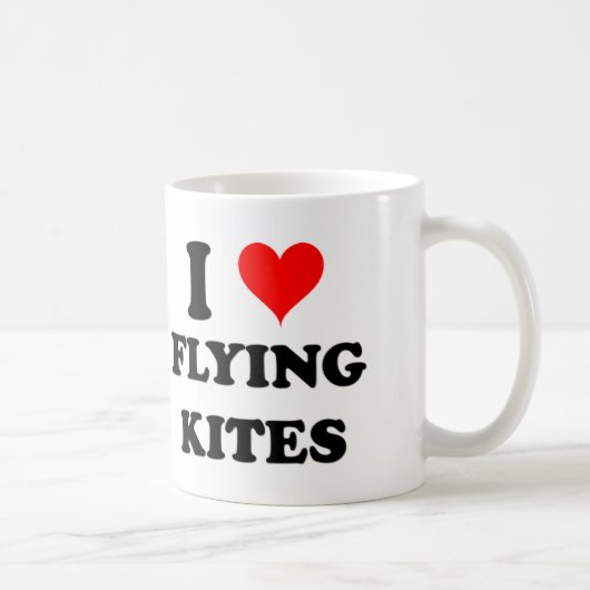 I Liebe-fliegende Drachen Kaffeetasse (Rechts)