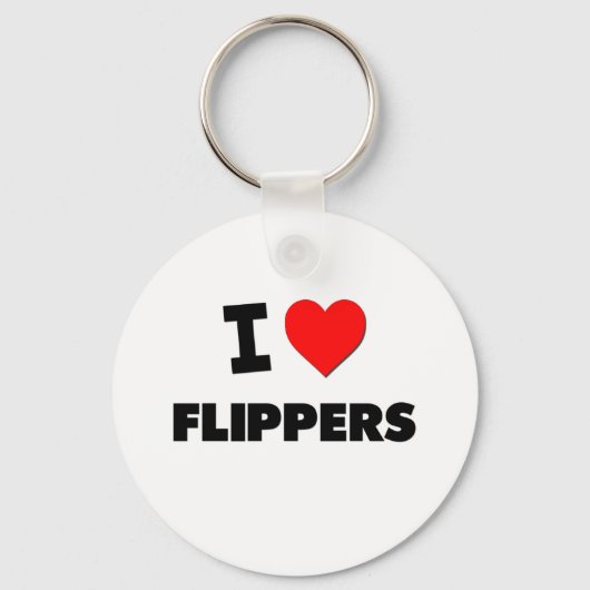 I Liebe Flippers Schlüsselanhänger (Vorderseite)