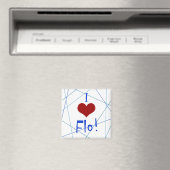 I Liebe Flo-Magnet Magnet (In Situ (Geschirrspüler))