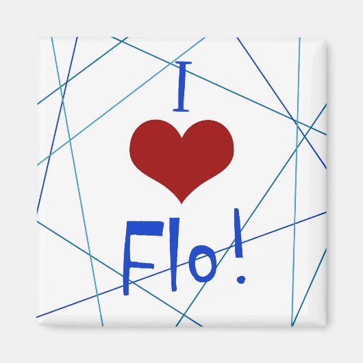 I Liebe Flo-Magnet Magnet (Vorne)