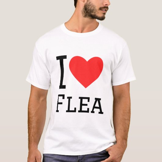 I Liebe Floh T-Shirt (Vorderseite)