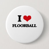 I Liebe Floorball Button (Vorderseite)