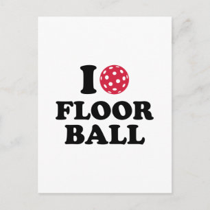 I Liebe Floorball Postkarte