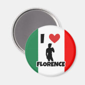 I Liebe Florence Magnet (Vorderseite/Rückseite)