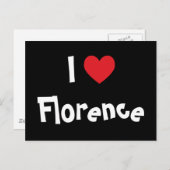 I Liebe Florence Postkarte (Vorne/Hinten)