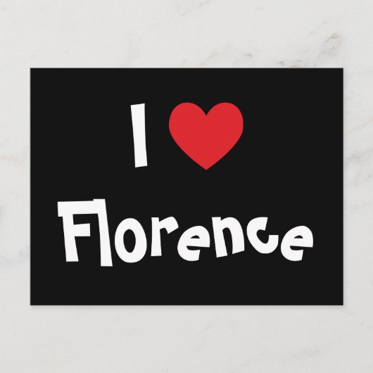 I Liebe Florence Postkarte (Vorderseite)