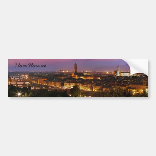 I Liebe Florenz Autoaufkleber (Vorne)