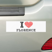 I Liebe Florenz Autoaufkleber (Auf Auto)