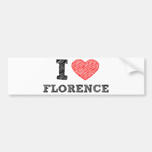 I Liebe Florenz Autoaufkleber