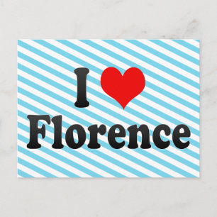 I Liebe Florenz, Italien Postkarte