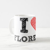 I Liebe Florenz Kaffeetasse (Vorderseite Links)