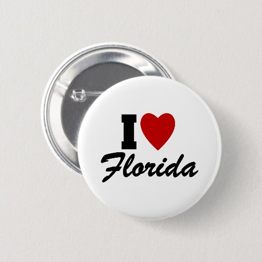 I Liebe Florida Button (Vorne & Hinten)