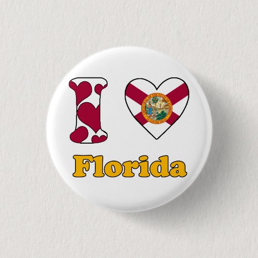 I Liebe Florida Button (Vorderseite)