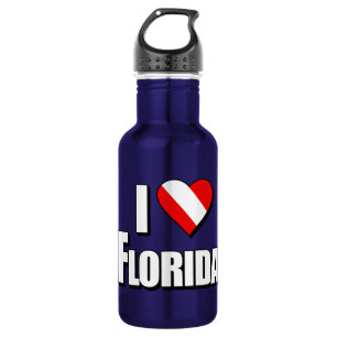 I Liebe Florida Diving Edelstahlflasche